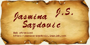 Jasmina Sazdović vizit kartica